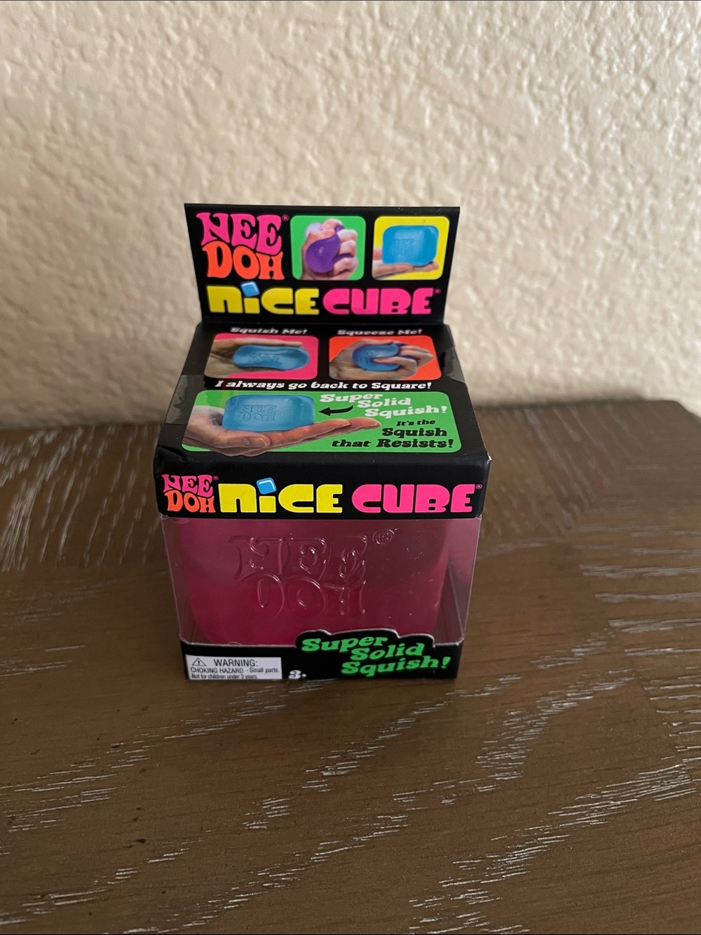 NeeDoh Nice Cube Squishy Toy - Pink